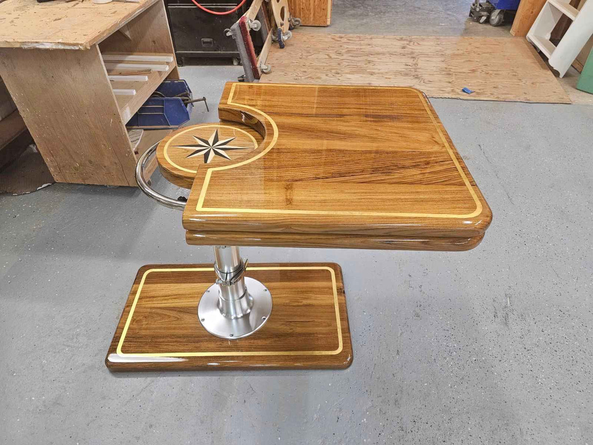 Nautical Fold-Over Leaf Table Top - Single Fold-Over Design