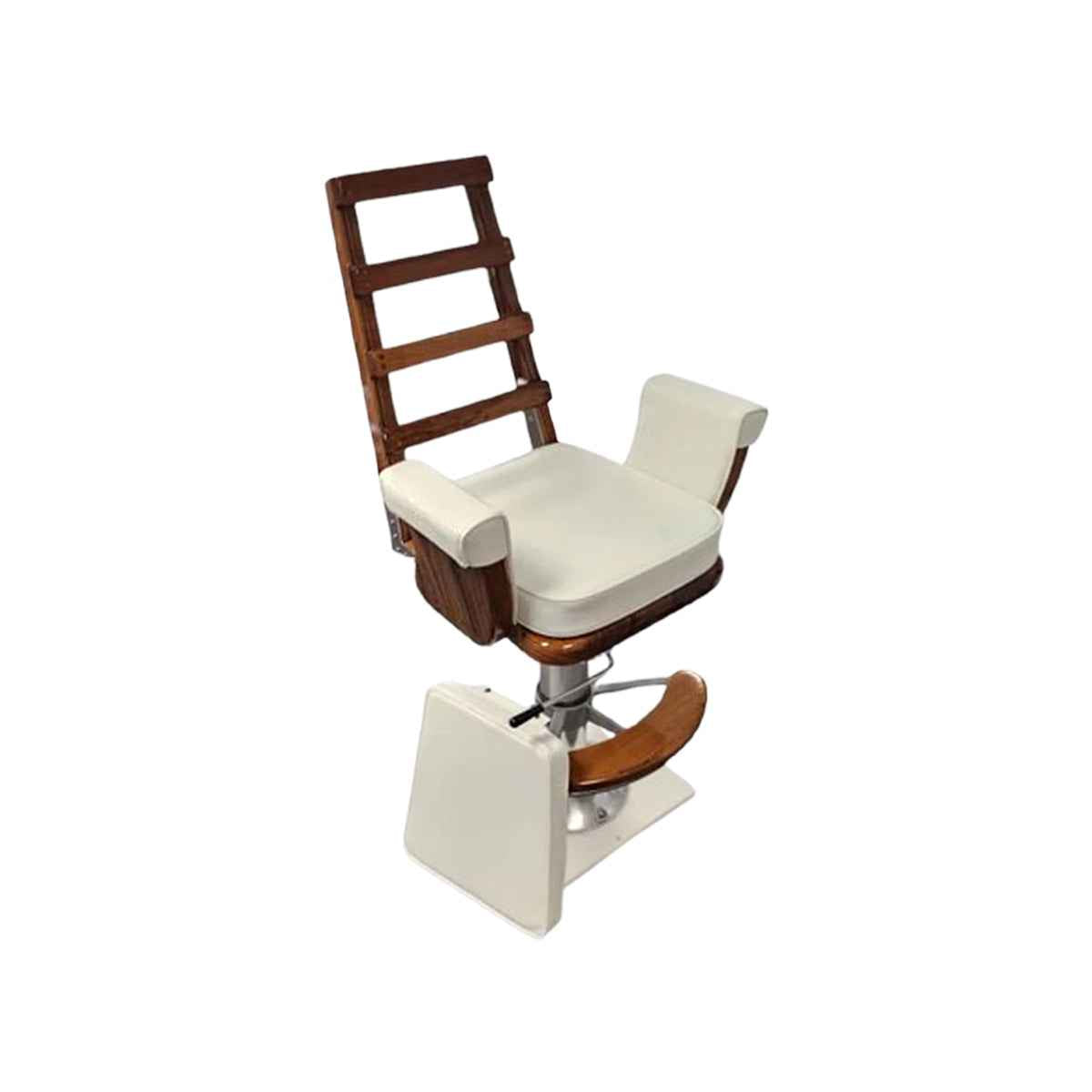 4 Rung Teak Ladderback - Arrigoni custom marine ladder