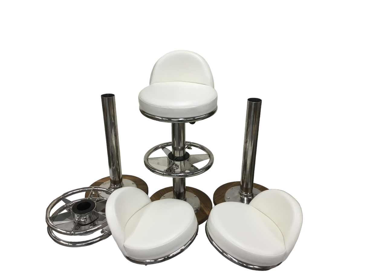 Round Upholstered Barstool - Arrigoni marine barstool