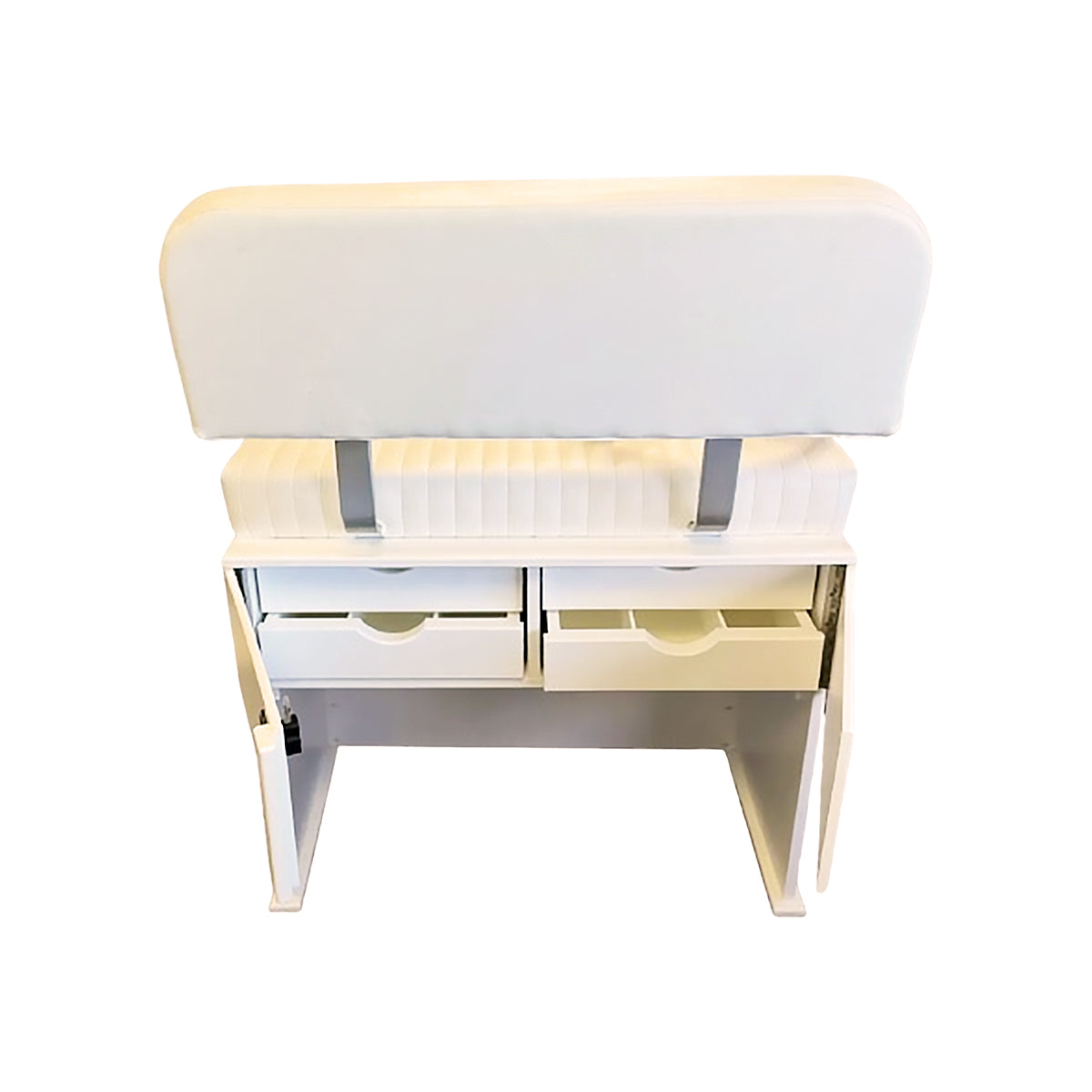 Double Wide Seat Locker Cabinet with Leaning Post Seat