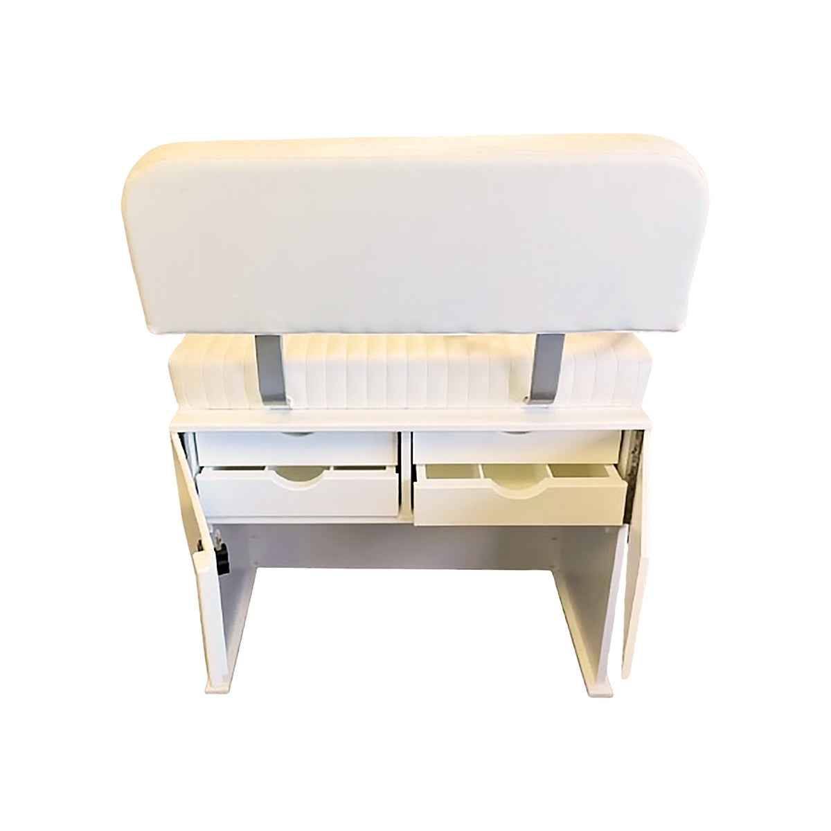 Double Wide Seat Locker Cabinet with Leaning Post Seat