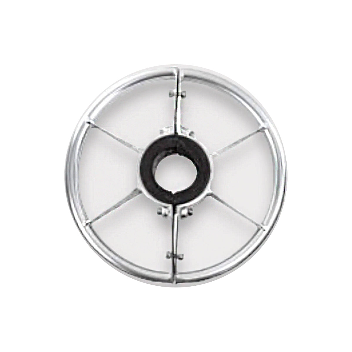 Footrest, Circular Polished Aluminum 14″