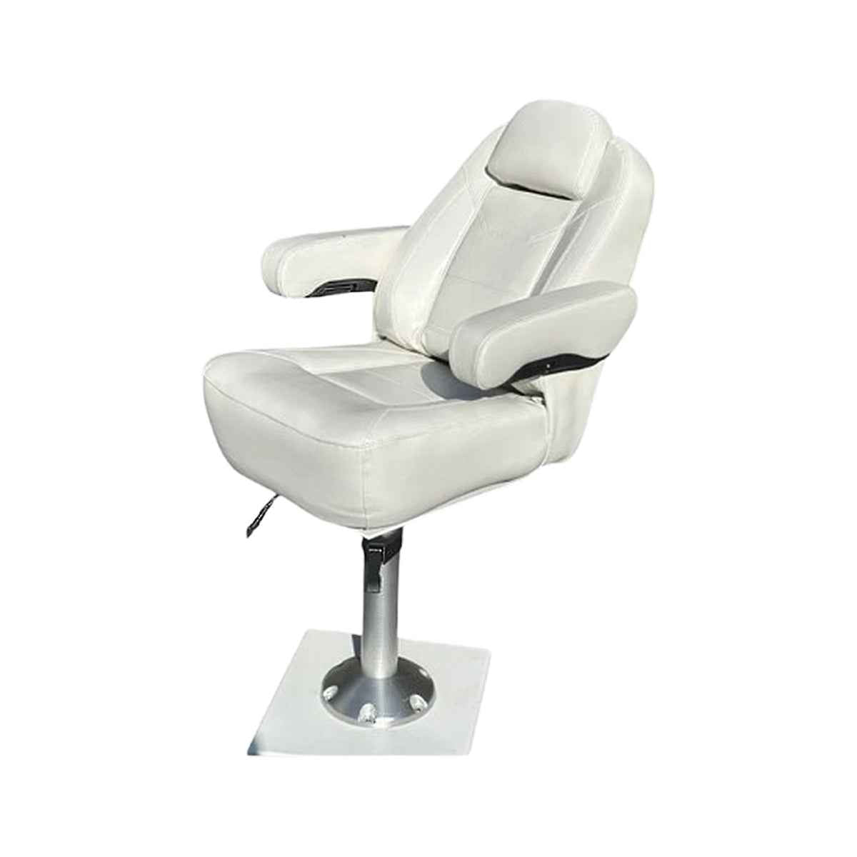 Lowback Helm Seat - marine-grade vinyl upholstery