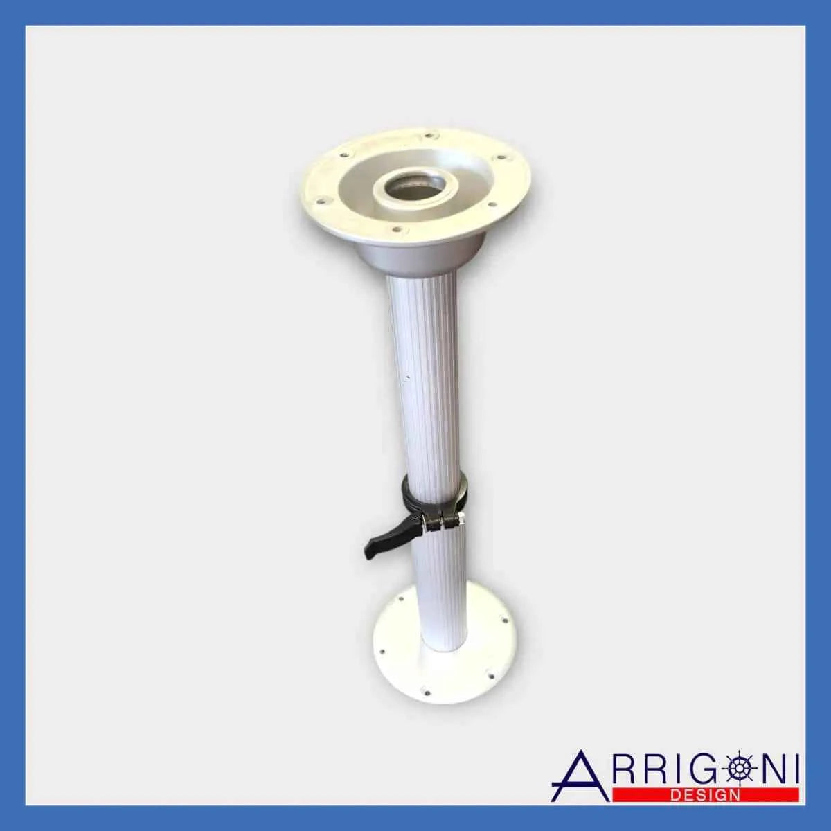 Adjustable Aluminum Pedestal 2 7/8" 20"-30" Pedestal - edge and corner finish detail
