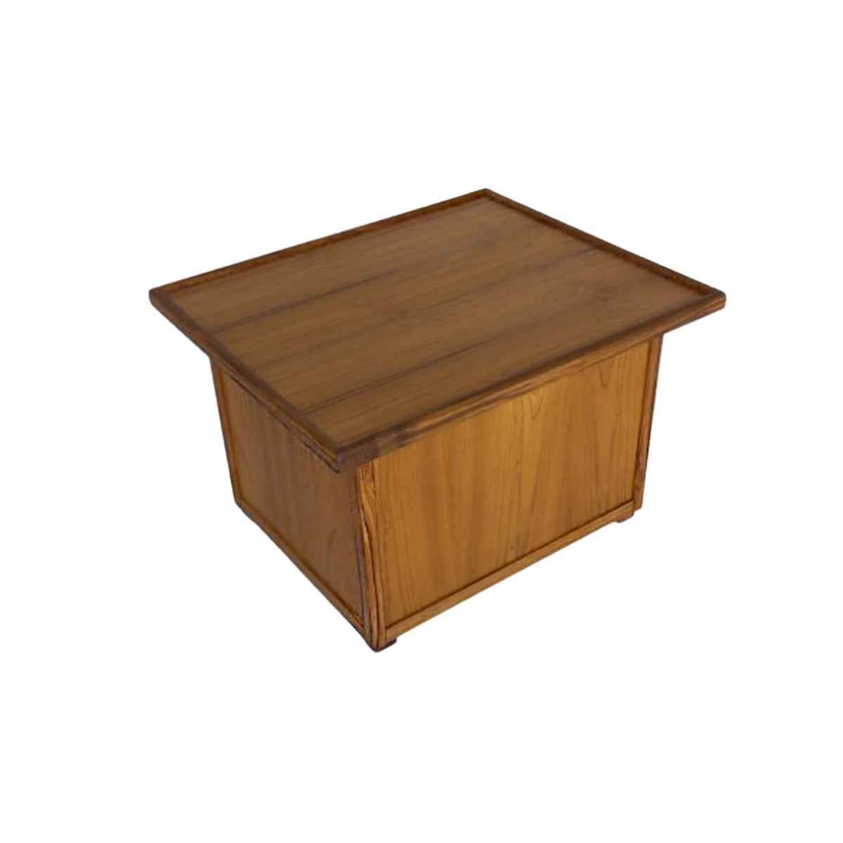 Pull-Up Hi-Low Storage Table - teak construction