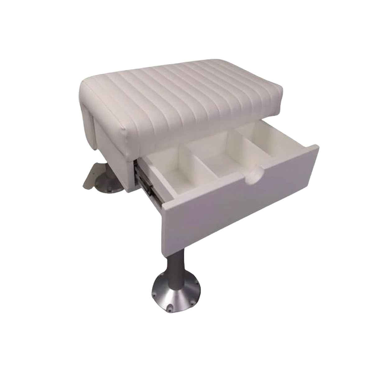 Starboard Leaning Post Frame - side view with pedestal mount