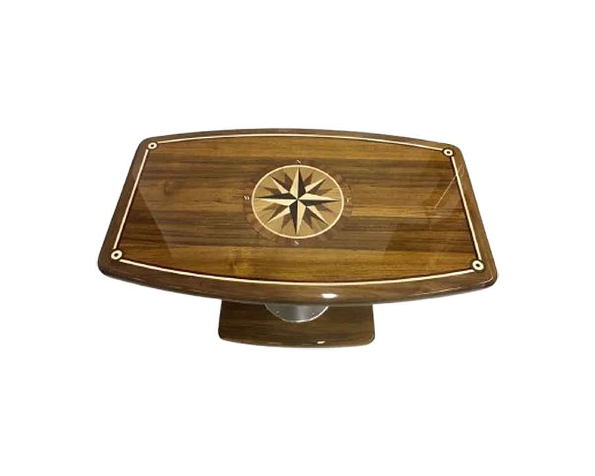 Table Top Curved Edge - Barrel Style - teak construction