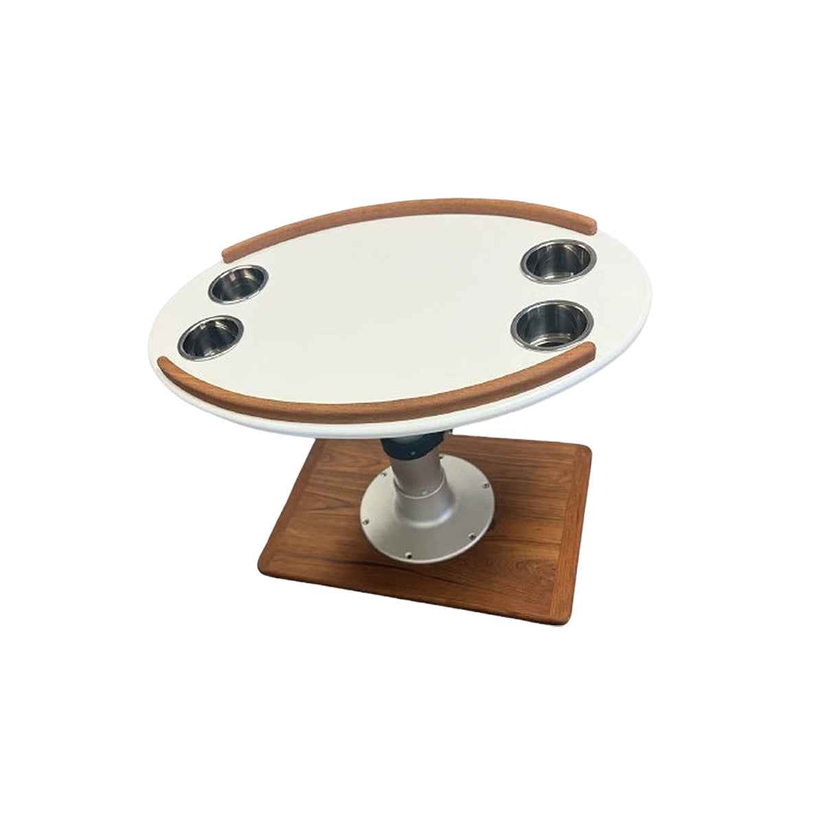 Table Top Poly Oval Style - stainless steel hardware