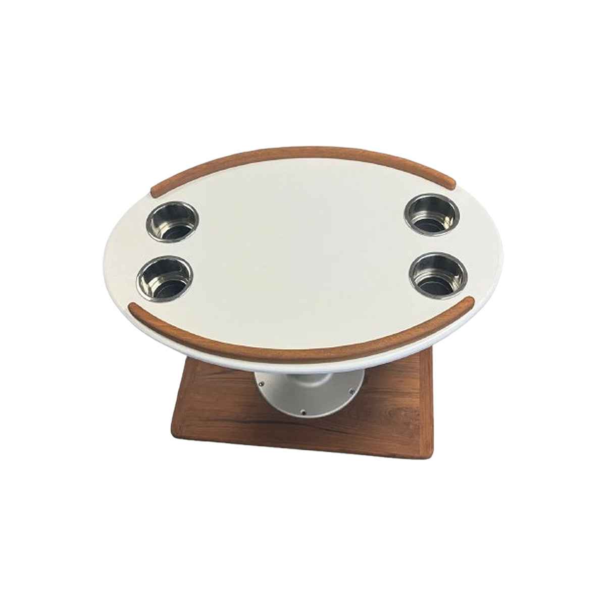 Table Top Poly Oval Style - edge moulding and finish detail
