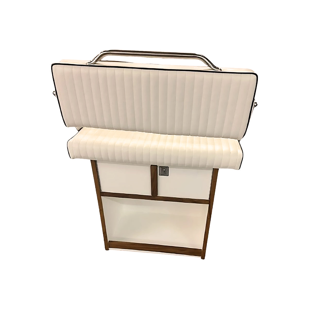 Teak Double-Wide Seat Cabinet with Swingback Bench(CSB-2T)