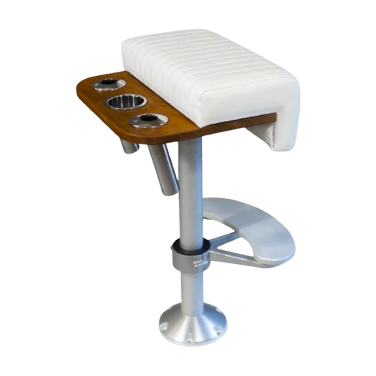 Teak Leaning Post Frame with Rod Holders