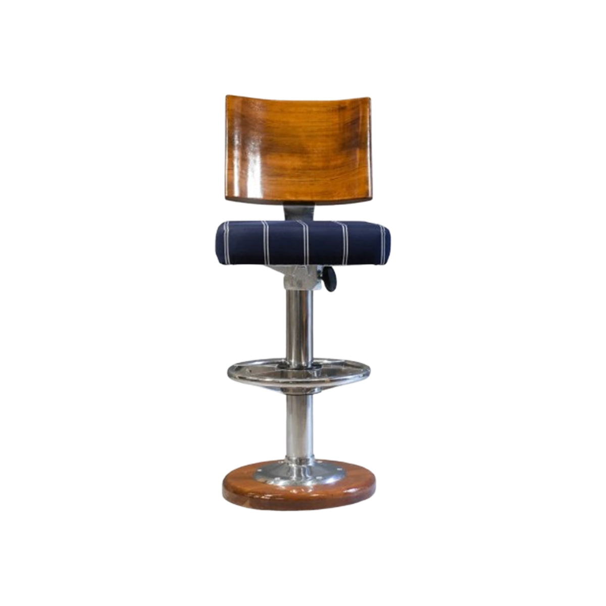 Upholstered Teak Backrest Barstool (BSS-UP)