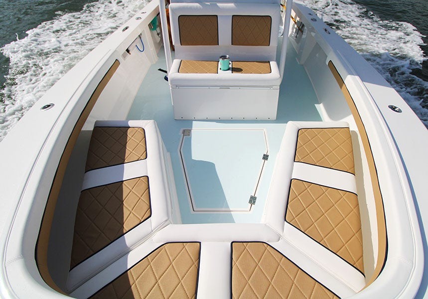 How does the climate of the boat influence the custom boat furniture?