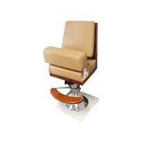 3 Rung Armless Teak Ladderback with Flip Up Bolster