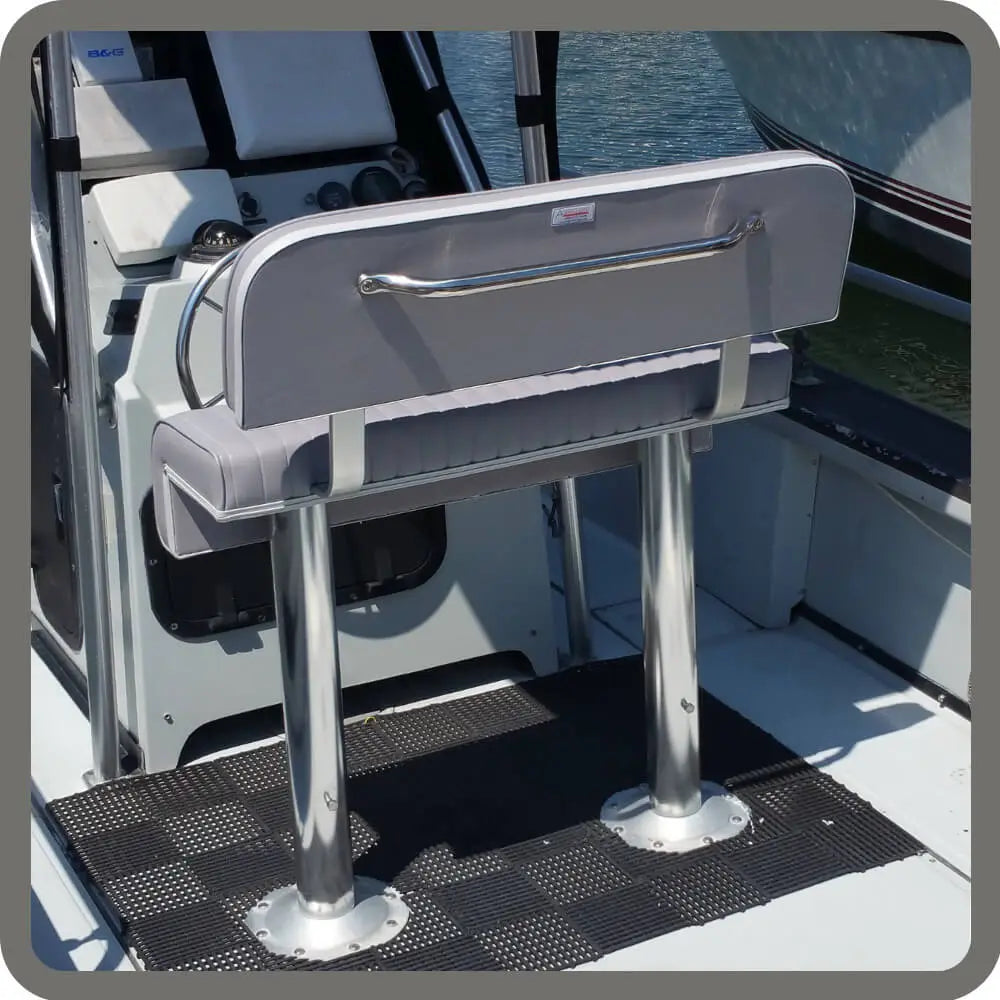 Starboard Leaning Post Frame with Permanent Backrest (LPBR)