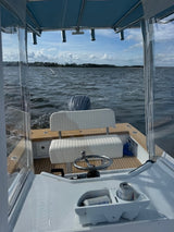 Teak Leaning Post Frame with Rod Holders (LPRT)