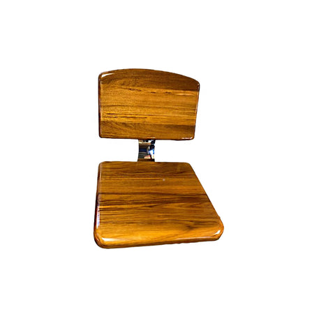 Barstool with Teak Backrest and Teak Seat