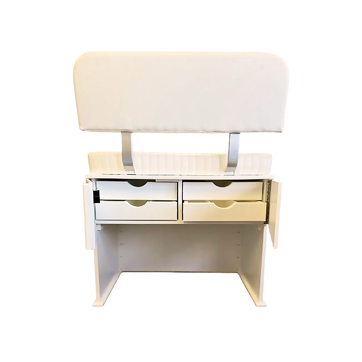 Double Wide Seat Locker Cabinet with Leaning Post Seat