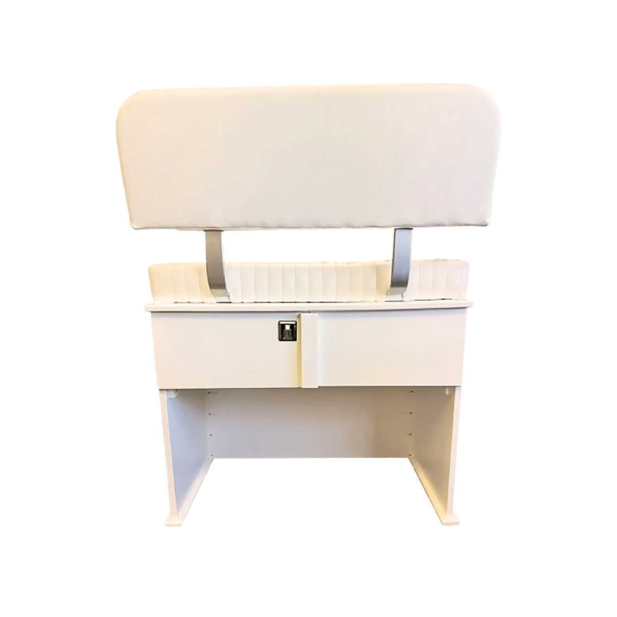 Double Wide Seat Locker Cabinet with Leaning Post Seat
