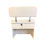 Double Wide Seat Locker Cabinet with Leaning Post Seat