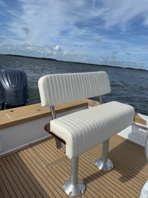 Teak Leaning Post Frame with Rod Holders (LPRT)