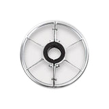 Footrest, Circular Polished Aluminum 14″