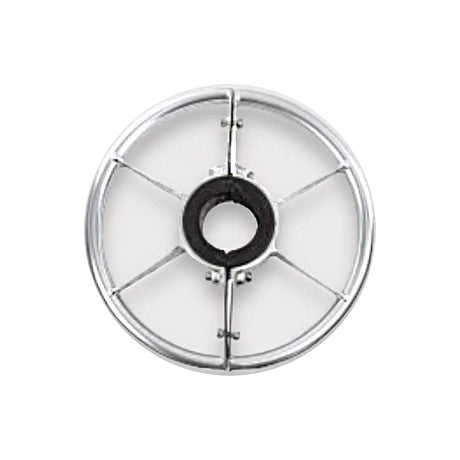 Footrest, Circular Polished Aluminum 14″