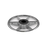 Footrest, Circular Polished Aluminum 14″