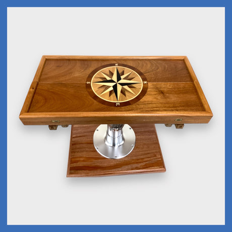 Table Top Fold-Over Double Leaf Teak