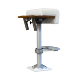 Teak Leaning Post Frame with Rod Holders