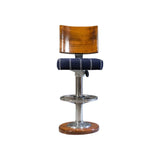 Upholstered Teak Backrest Barstool (BSS-UP)