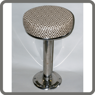 BSU  upholstered boat bar stool with