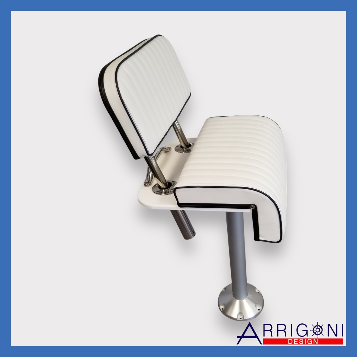 Starboard Leaning Post Frame w/ Rod Holders I Boat Furniture