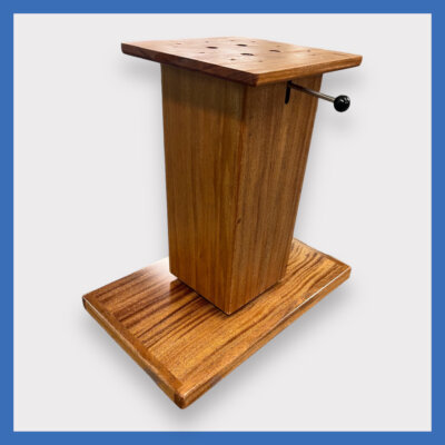 Adjustable Matching Hi low Wooden Stack with Flush Floor Base