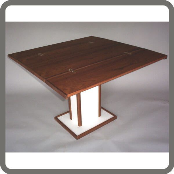 poly and teak rectangular hi low boat table 2