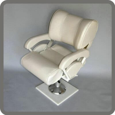 swing back double bolster helm seat