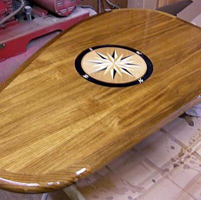 table top kidney shape high gloss