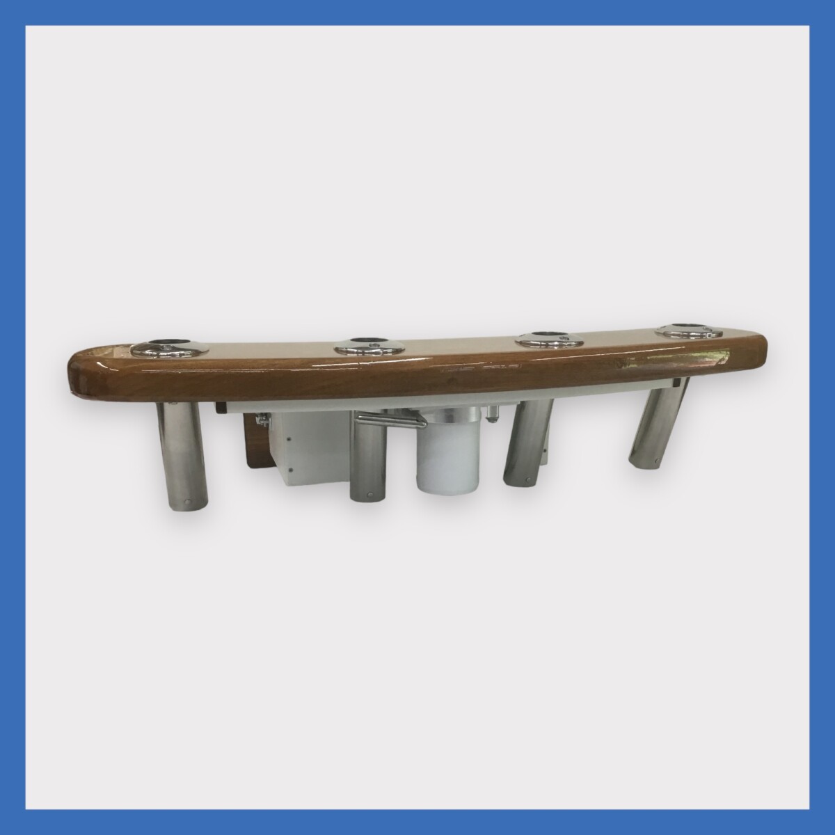 4 Rod Teak Frame Rocket Launcher with Oversize Bait Tray (RL-4TO) 3 img 0187